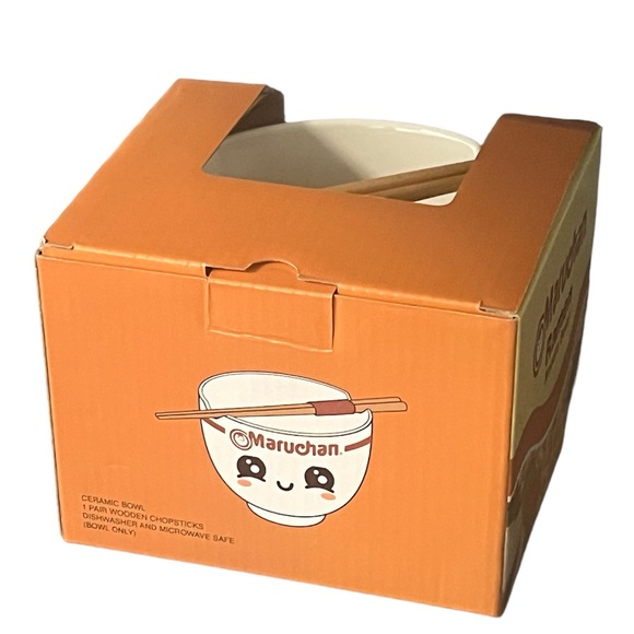 NEW Maruchan Ramen Smiley face Ceramic Bowl Mad Engine New In Box - Picture 8 of 9